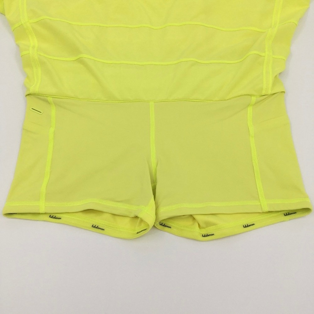 Lululemon Pace Rival Skirt Skort Sz 8 Highlighter Yellow Neon Pickleball Tennis - Picture 9 of 12